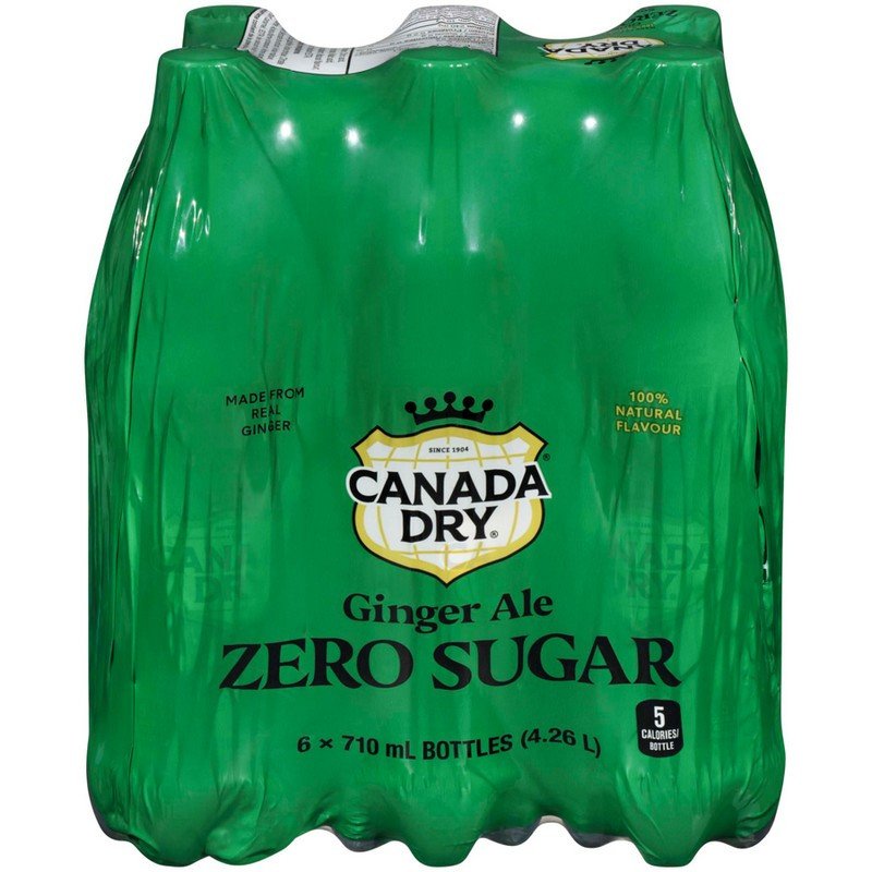 Canada Dry Ginger Ale Zero Sugar 6 x 710 ml