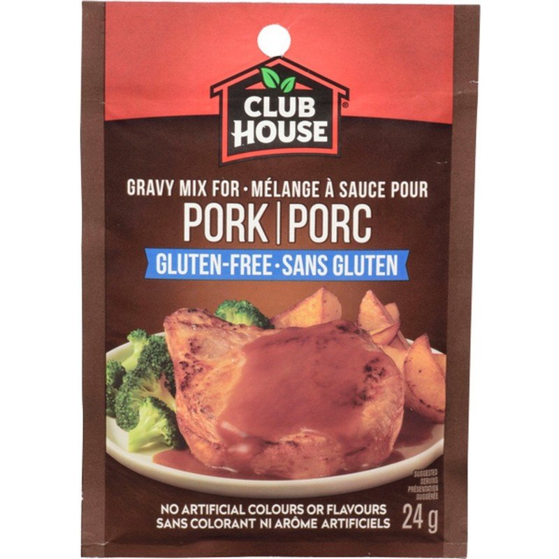Club House Pork Gravy Mix Gluten Free 24 g