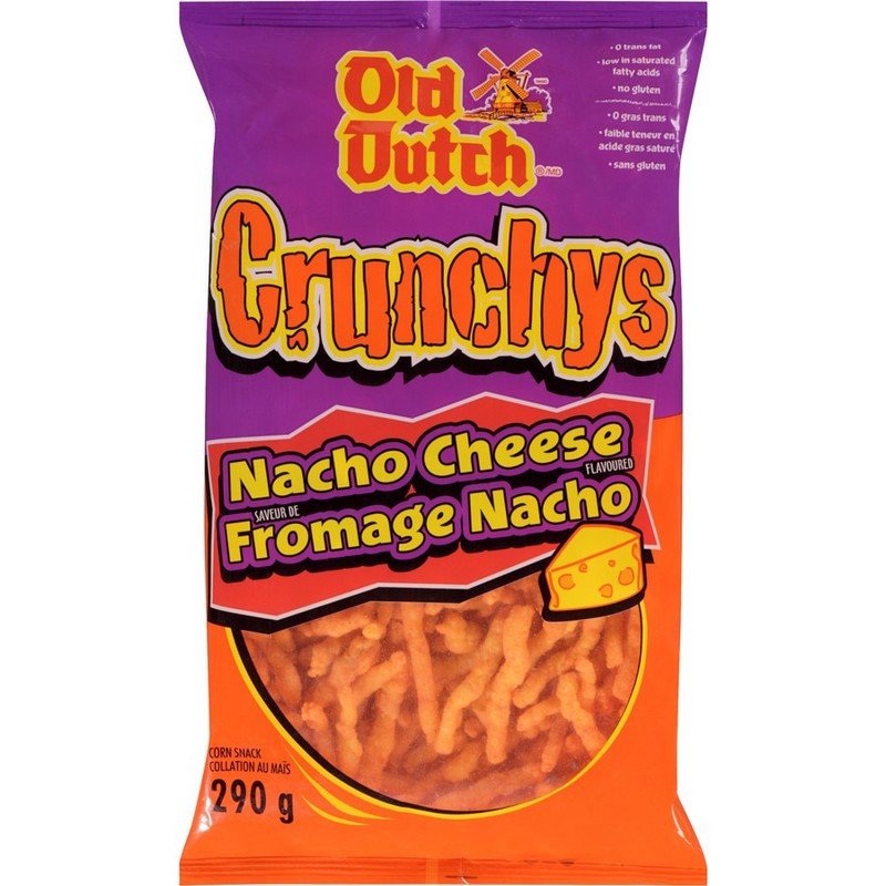 Old Dutch Crunchys Nacho Cheese 290 g
