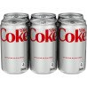 Coca-Cola Mini Diet Coke 6 x 222 ml