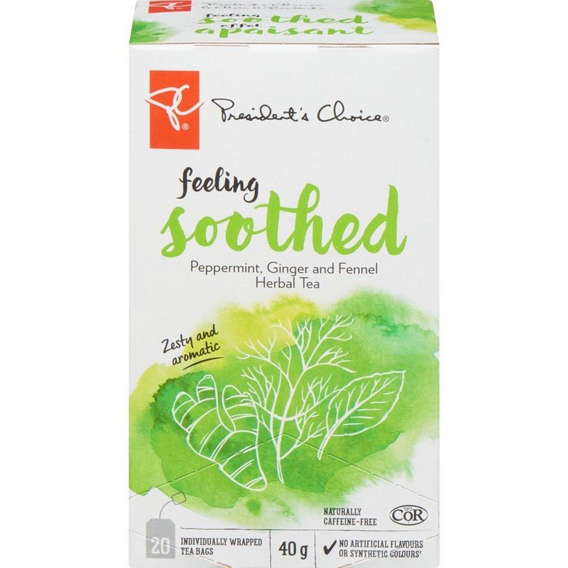 PC Feeling Soothed Peppermint Ginger & Fennel Herbal Tea 20's