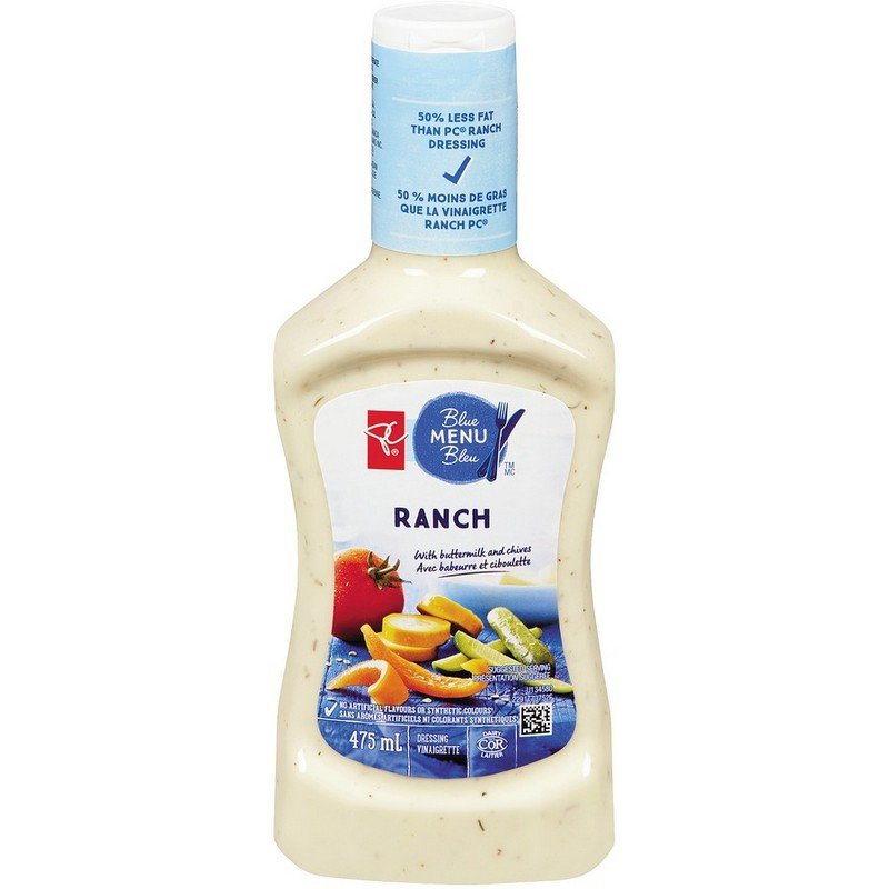 PC Blue Menu Salad Dressing Light Ranch 475 ml