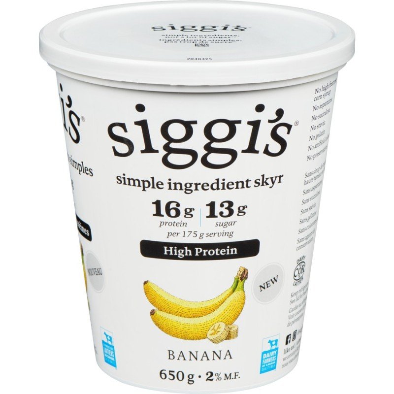 Siggi’s Skyr Yogurt High Protein Banana 650 g