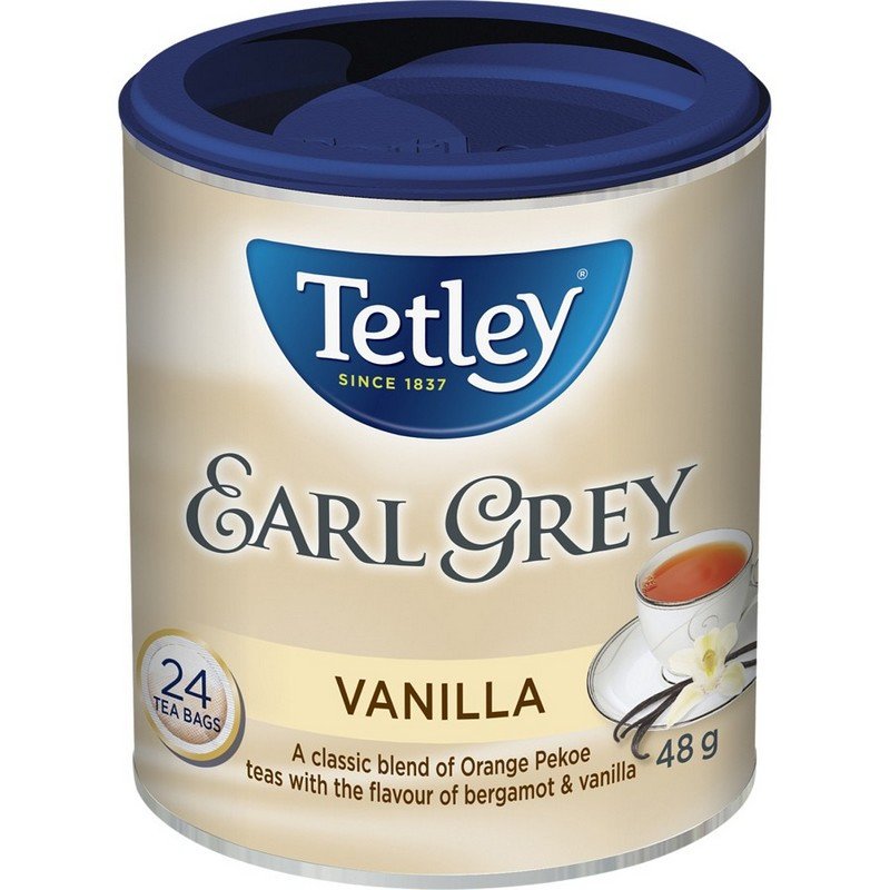 Tetley Tea Earl Grey Vanilla 24's