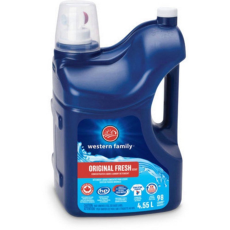 Western Family Liquid Laundry Detergent Original Fresh 4.55 L