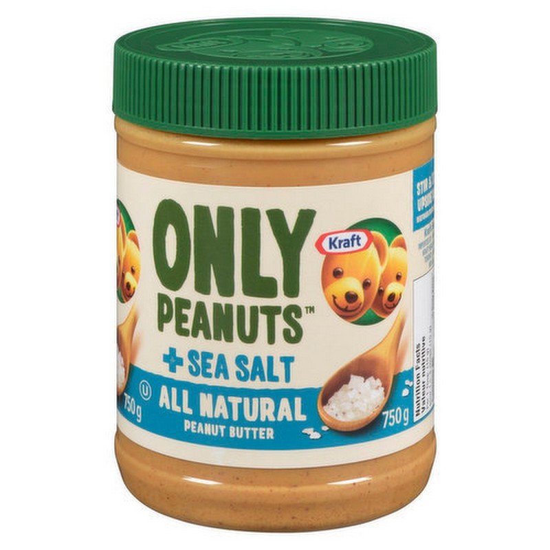 Kraft Only Peanuts + Sea Salt All Natural Peanut Butter 750 g