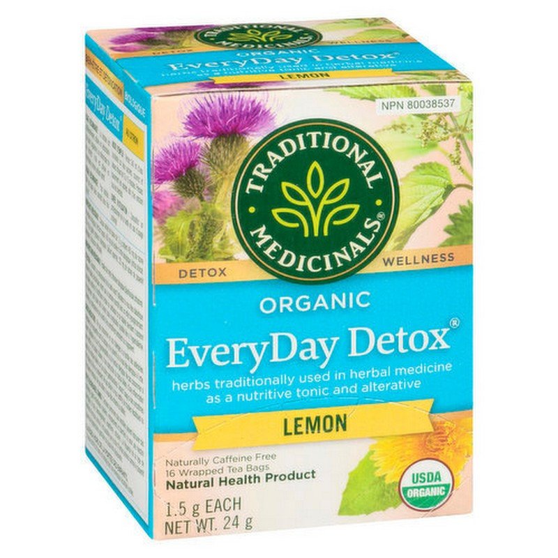 Traditional Medicinals Organic EveryDay Detox Lemon Wellness Tea 16's