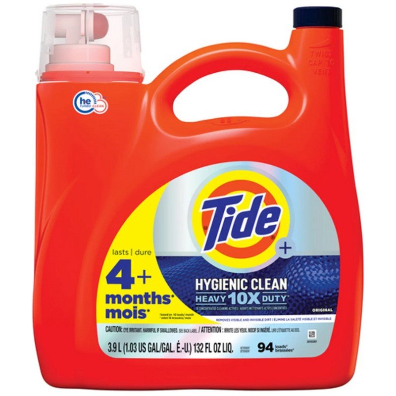 Tide+ HE Liquid Laundry Detergent Hygienic Clean Original 3.9 L