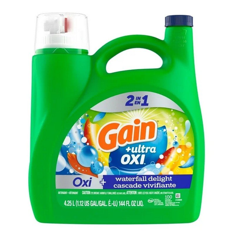 Gain Liquid Laundry Detergent + Ultra Oxi Waterfall Delight 4.25 L
