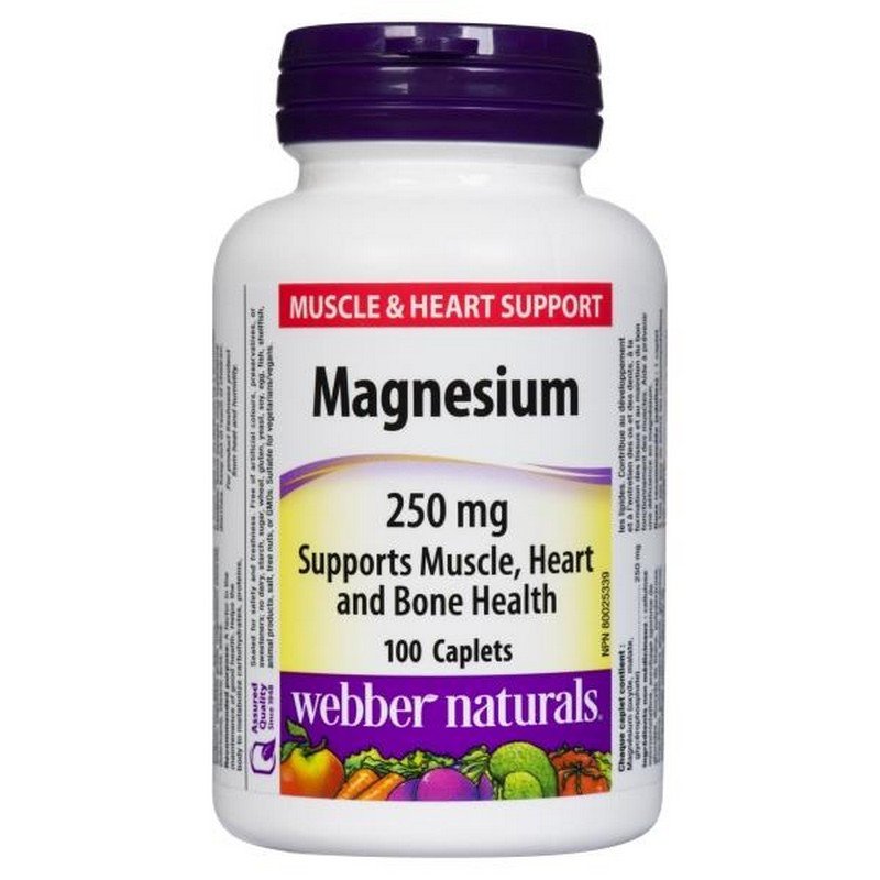 Webber Naturals Magnesium 250 mg 100's