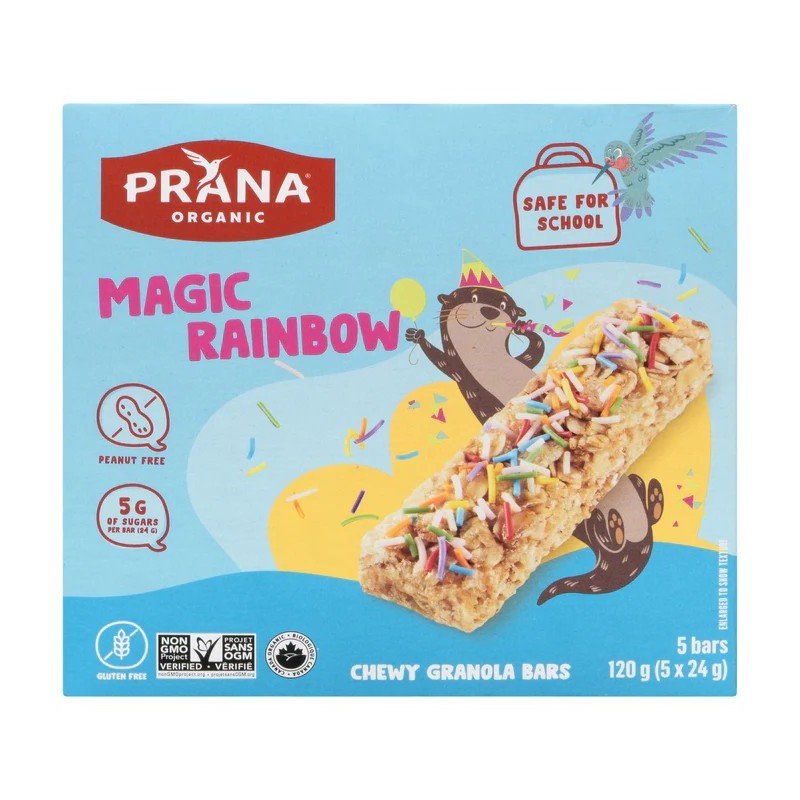 Prana Organic Chewy Granola Bars Magic Rainbow 120 g 5’s