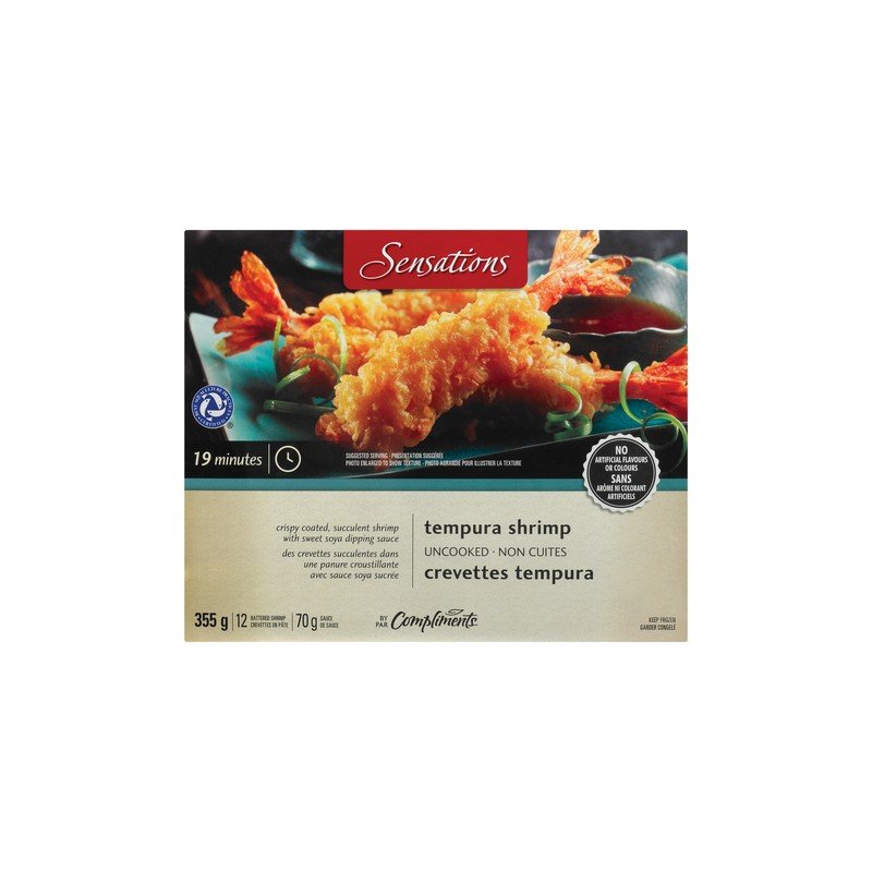 Sensations Cooked Extra Large Black Tiger Shrimp 26-30 454 g