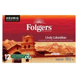 Folgers Lively Colombian Medium Roast Coffee K-Cups 12's