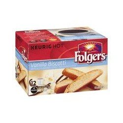 Folgers Gourmet Coffee Vanilla Biscotti K-Cups 12's