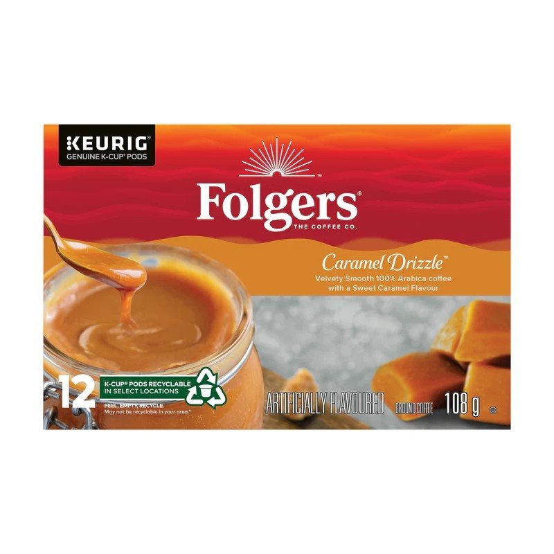 Folgers Caramel Drizzle Coffee K-Cups 12's