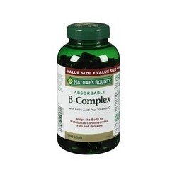 Nature's Bounty Absorbable B-Complex with Folic Acid plus Vitamin C Softgels 180’s