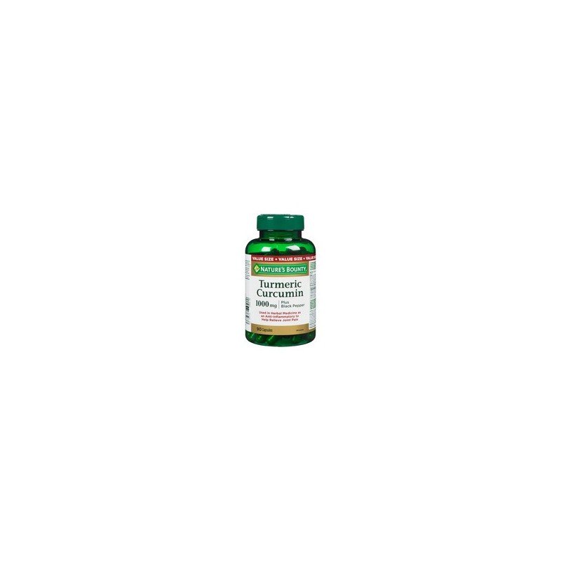 Nature's Bounty Turmeric Curcumin 1000 mg plus Black Pepper Capsules 90's