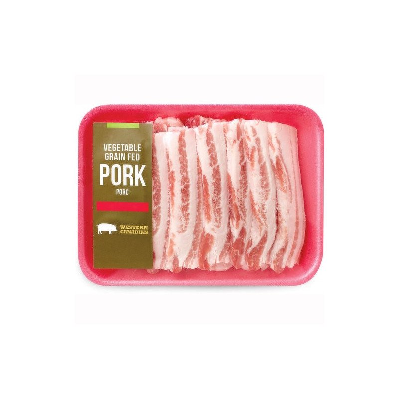Save-On Sliced Side Pork Belly (up to 375 g per pkg)