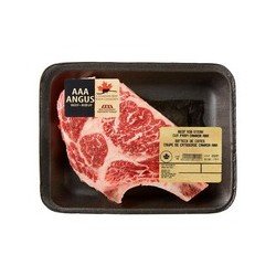 Your Fresh Market AAA Angus Beef Cap Off Rib Grilling Steak Bone-In Value Pack (up to 977 g per pkg)