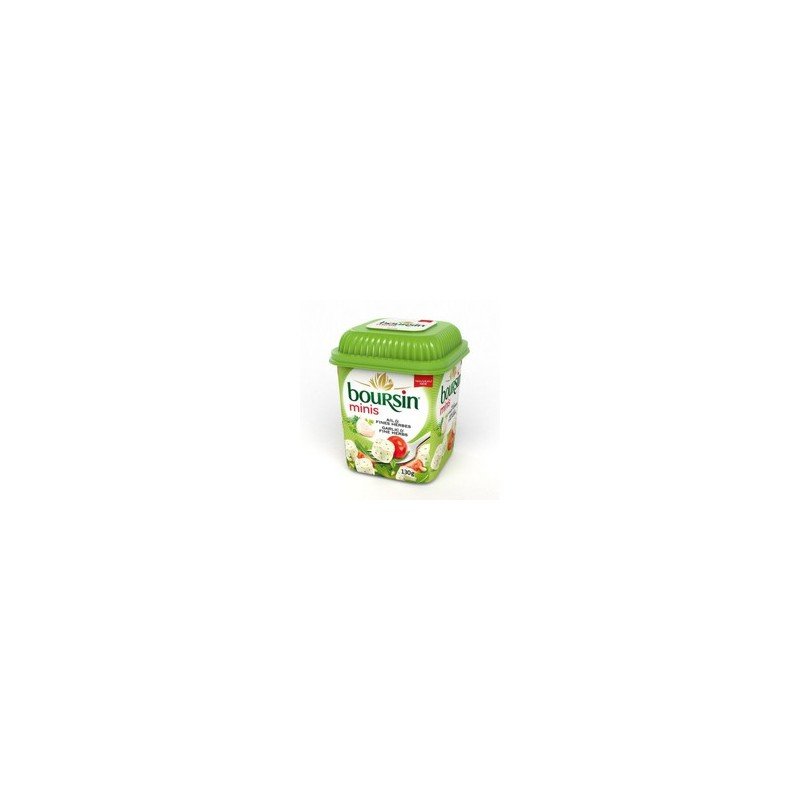 Boursin Fresh Soft White Minis Cheese Garlic & Fine Herbs 130 g