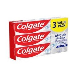 Colgate Baking Soda & Peroxide Whitening Toothpaste Brisk Mint Value Pack 3 x 120 ml