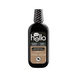 Hello Activated Charcoal Natural Fresh Mint Mouthwash 473 ml