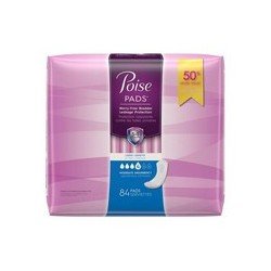 Poise Pads Moderate Absorbency Long Value Pack 84’s
