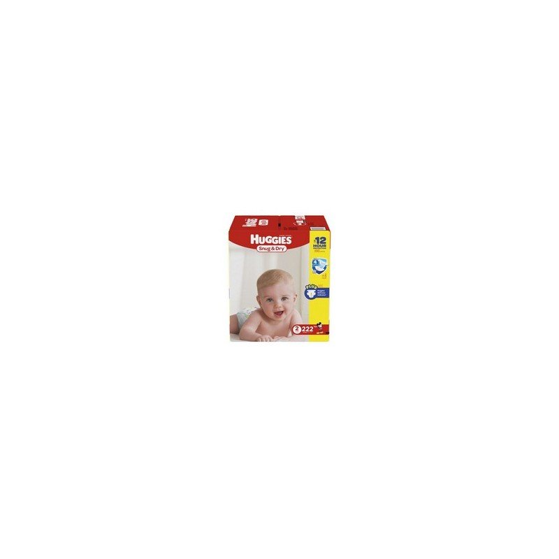 Huggies Snug & Dry Diapers Econo Pack Size 2 222's