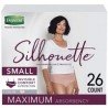 Depend Silhouette Maximum Absorbency Underwear Value Pack S 26's