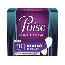 Poise Ultra Thin Pads Ultimate 40's