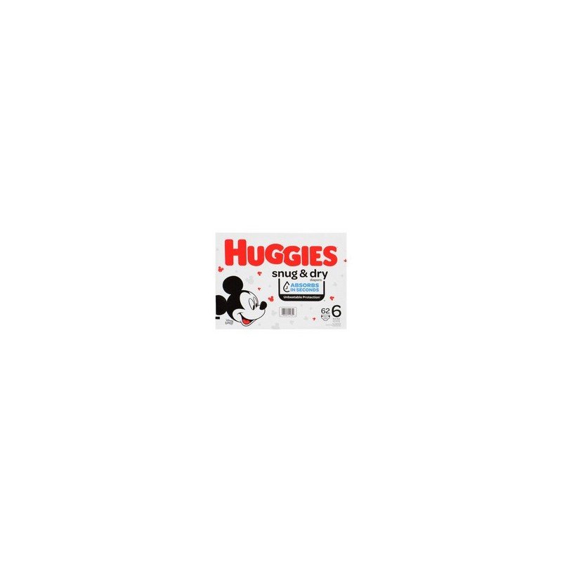 Huggies Snug & Dry Diapers Giga Pack Size 6 62’s