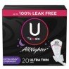 U by Kotex AllNighter Ultra Thin Pads with Wings Extra Heavy Overnight 20's
