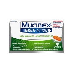 Mucinex Multi-Action Cold & Sinus Caplets 20’s