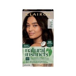 Clairol Natural Instincts Semi Permanent Vegan Hair Dye 3 Brown Black each