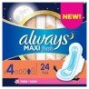 Always Maxi Fresh Fresh Scent Pads Size 4 Overnight with Wings 24's