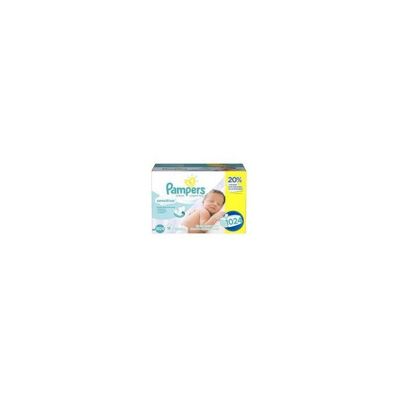 Pampers Sensitive Clean Baby Wipes 1024's