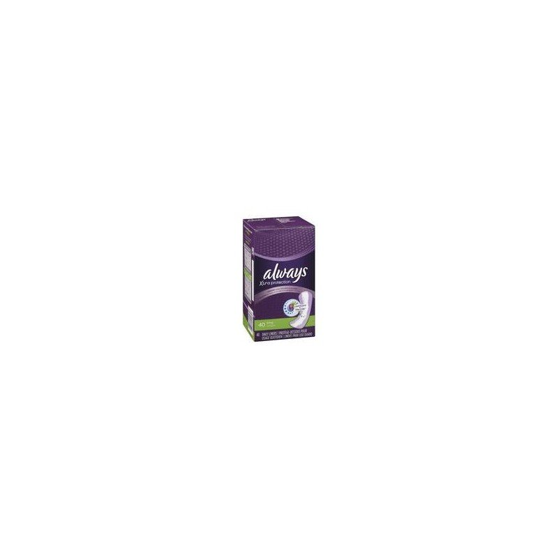 Always Daily Liners Xtra Protection Panty Liners Long Unscented 40's