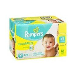Pampers Swaddlers Diapers Size 2 Giant Value 124’s