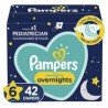 Pampers Swaddlers Overnight Puper Pack Size 6 42’s