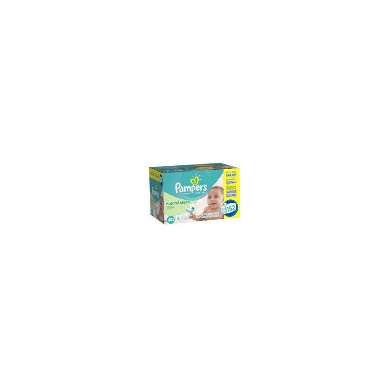 Pampers Natural Clean Baby Wipes 1152's