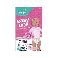 Pampers Easy Ups Pants Girl 3T-4T Giant Pack 104's
