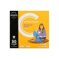 Compliments Breakfast Blend Coffee K-Cups Pods 30’s