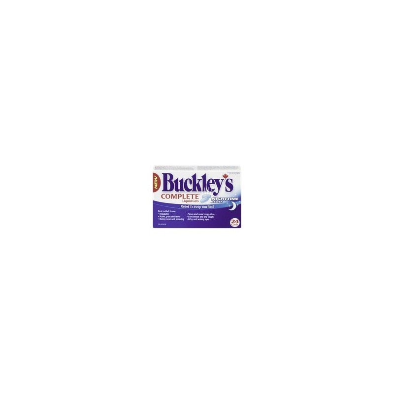 Buckley's Complete Nighttime Relief Cold & Sinus Liquid Gels 24's