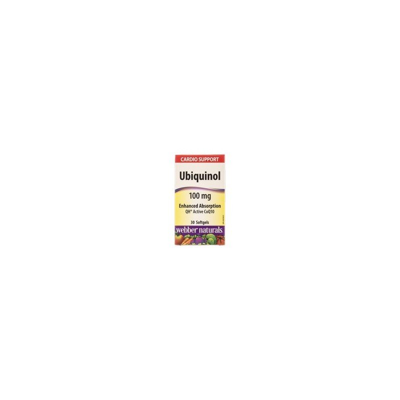 Webber Naturals UbiQuinol 100 mg QH Active CoQ1 30's