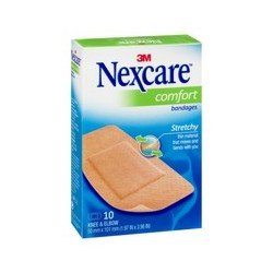Nexcare Comfort Bandages Stretchy Knee & Elbow 10’s