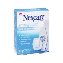 Nexcare Bandages Strong Hold Pain-Free Removal 20 Assorted