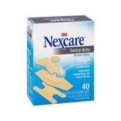 Nexcare Heavy Duty Flexible Fabric Tough Assorted Bandages 40’s