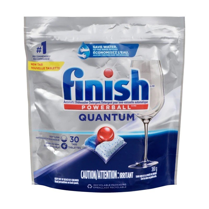 Finish Powerball Quantum Dishwasher Detergent Fresh 30's