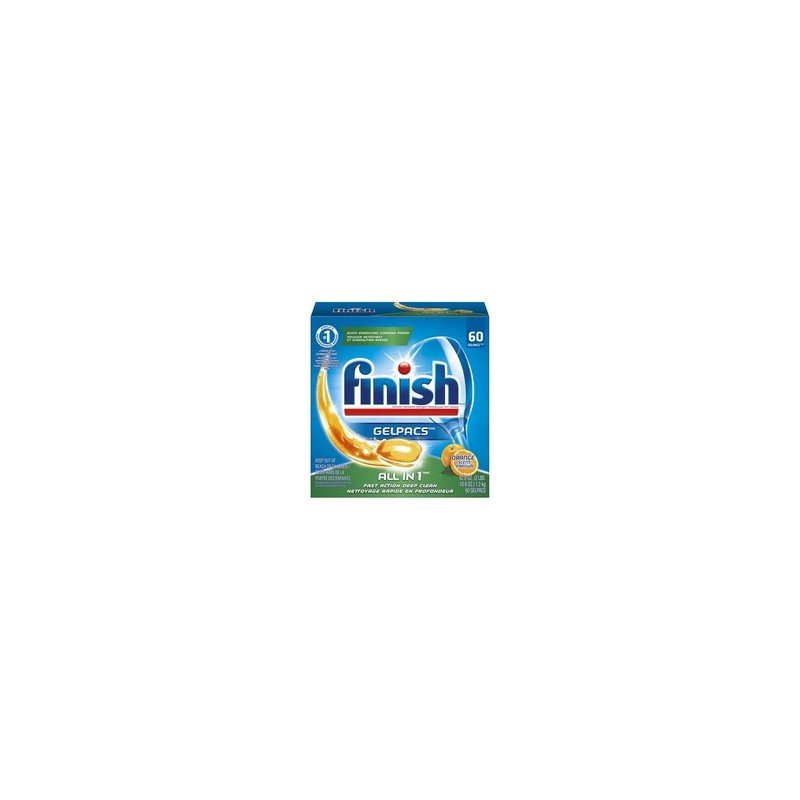Finish Gelpacs All-in-1 Orange Dishwasher Detergent 1.2 kg