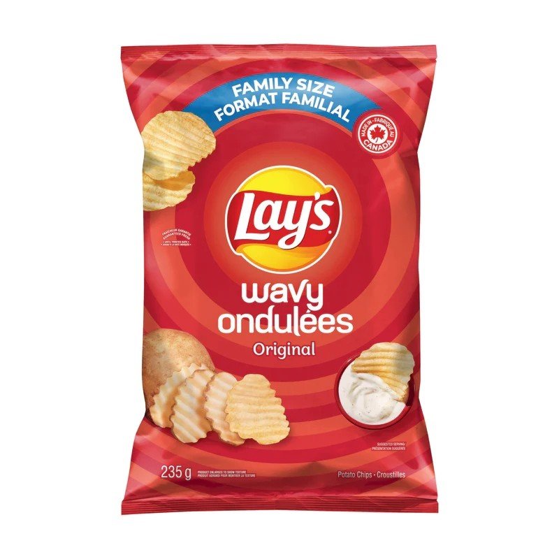 Lay’s Wavy Original Potato Chips 235 g